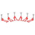 Vestil Low Profile Pallet Truck 21X48 Red 6Pack 