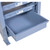 Gilson Company Dustpan, 4in Deep, blue metal dustpan with a wide opening for sweeping up debris.
