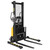 Vestil Hand Pump/Pwr Adj Arm Stacker 63 In Max H 