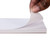 Gilson Company Adhesive Paper for Plastic Limit Roller, pad of 50 sheets, in white color being peeled from the stack.