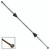 Dayton Superior A4H Hex Head Snap Tie, 9 x 8-1/4in, with 1 x 1in Plastic Cone (100/Ct) 