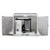 WS Tyler Sound Enclosure for WS Tyler RX-94 Ro-Tap II Sieve Shaker, soundproof enclosure with insulated silver doors and interior space for the sieve shaker equipment.