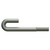 Dayton Superior 3in D1J Hook Bolts, 2in NC Thread, 1/2in Diameter x 1-1/2in End 