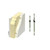Dayton Superior P27 YS-20 Yeti-Anchor, Polymer, 1.5in Depth, 2in Insulation (250/Ct) 