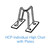 Dayton Superior Dayton HCP Individual High Chair with Plates, 3in (100/Case) 