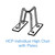 Dayton Superior Dayton HCP Individual High Chair with Plates, 4in (100/Case) 