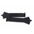 Gilson Company Liquid Limit Casagrande ASTM Grooving Tool, Plastic (10/Pack) - image of two black plastic grooving tools used for soil testing.