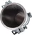 Gilson Company Cast-Iron Concrete Cylinder Mold (3 x 6in), cylindrical metal mold used for concrete testing with clamp fittings for secure placement.