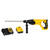 Gilson Company Tool Bit for Power Striping Tool for Concrete Molds, a yellow and black power tool with a long metal bit, battery, and charger for concrete striping applications.