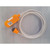 VAKKA Concrete Sensors Temperature/Relative Humidity Sensor with 3-meter Probe, orange and white sensor with attached cable and probe for construction and concrete monitoring.