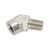 Gilson Company Pressure Chamber Elbow for Gilson Concrete Air Meter, metal pressure chamber elbow with threaded connections for concrete testing equipment.