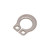Gilson Company Needle Valve Snap Ring for Gilson Meters, metallic and circular with two small holes for attachment.