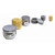 Fritsch 80mL Classic Grinding Bowl, Hardened Stainless Steel, set of grinding bowls for laboratory sample preparation.