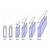 Sper Scientific Glass Cuvettes with Lid, 22.5x12.5x45mm, 7ml Volume, 4 Pieces, laboratory glassware for scientific experiments with different sizes.