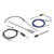 Pyromation RTD Sensor with Male Plug, 100 Ohm, 1/4 inch OD Sheath, 18 Inches Long, industrial temperature sensor with wiring and connectors.