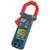 Sanwa Large Diameter AC Clamp Meter with Digital Multimeter Functions, showing a digital display reading 120.0 and equipped with a large red clamp for measuring AC current.