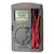 Sanwa Pocket Digital Multimeter with 4000 Count Display, voltage testing device with digital screen and red and black test leads.