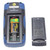 Sper Scientific Compact Digital Multimeter, battery compartment open showing 9V battery and removable battery cover removed.