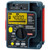 Sanwa Digital Insulation Tester Dustproof / Splashproof IP54 Design, close-up of handheld electrical tester with digital display, rotary dial, and control buttons for electrical testing.