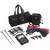 Sanwa Portable Earth Tester with Phase Detection, includes carrying bag, testing device, test leads, and probes for electrical safety testing and earth resistance measurement.