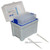 Oxford Lab Products Extended Universal Tip Rack, Low Retention, Filter, 1000ul, with 960 tips packed, shown with sterile tips and rack container.