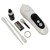 Sper Scientific Handheld Digital Refractometer - 0-55%, with accompanying accessories including a pipette, battery, calibration wrench, and sample ring, for precise measurement of liquid sugar and other solutions.