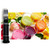 Sper Scientific Sugar/Brix Refractometer - 0 to 80% with ATC, digital handheld device for measuring sugar content in liquids, displayed beside colorful fruit juices and fresh fruits.