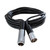 Sper Scientific Microphone Extension Cable, 16ft, black cable with silver connectors for audio amplification and recording.