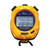 Sper Scientific Advanced Decimal Display Stopwatch, yellow waterproof digital stopwatch with multiple functions and a large digital display.