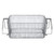 Crest Ultrasonics Basket for Ultrasonic Cleaner, Mesh Bottom, 19 x 10.75 x 5 inches, stainless steel ultrasonic cleaner basket with handles.