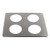 Crest Ultrasonics Beaker Cover Stainless Steel 600ml - P1100, 11.75 x 9.5in, metal beaker cover with four circular openings