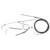 Pyromation RTD Transition, 72 inch lead wire, 100 Ohm, with 1/4 inch OD, 18 inch length, 3 wire configuration, including stainless steel probes and flexible metal conduit for industrial temperature measurement.