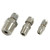Pyromation Thermocouple Compression Fitting, 1/8 OD, 1/4NPT, SS (10/Pk), three stainless steel compression fittings for thermocouple installation.
