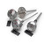 Pyromation Type J Thermocouple, 1/4in OD, 6in L, 1/2in NPT SS Hex Nipple, industrial temperature sensor with stainless steel construction and threaded fitting.