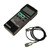 Sper Scientific Portable Handheld Vibration Meter, NIST Certified with attached sensor, black device with digital display and control buttons for measuring vibrations.