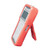 Sper Scientific Rubber Holster for Sper Manometers / Digital Thermometers, orange rubber protective holster with stand for holding a digital thermometer or manometer
