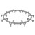 Polylok Slab Bolster, 44in x 3in Cover, stackable, for concrete slabs, shown as a grey circular support ring in the image.