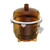 Lab Companion VDR-20U Vacuum Desiccator with UV Block (Round), 6L (0.2cu ft), amber color with silicone gasket and valve for vacuum control.