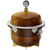 Lab Companion VDR-30GU Vacuum Desiccator with Gauge / UV Block, 20L (0.7cu ft), in amber color with a transparent dome and gauge on top, used for laboratory drying and storage of moisture-sensitive samples.