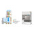 Lab Companion Stand for JB-18A Biosafety Cabinet, laboratory stand with stainless steel surface and adjustable height for safe lab work.