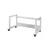 Lab Companion Stand with Casters for BC-11H/B Clean Bench, white mobile laboratory stand with four casters for easy mobility.