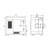 Lab Companion TH3-ME-025 Temperature & Humidity Chamber Tabletop, 25/0.9 cubic feet, technical drawing showing front and side views with dimension labels.