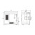Lab Companion TH3-ME-100 Temperature & Humidity Chamber Tabletop, technical schematic diagram showing dimensions and layout of the laboratory equipment.