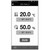 Lab Companion TH3-ME-100 Temperature & Humidity Chamber Tabletop, digital display of temperature set at 20.0°C and humidity at 50.0%, with control buttons and icons.