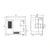 Lab Companion TH3-KE-065 Temperature & Humidity Chamber Tabletop, 65/2.3 cubic feet, technical drawing with dimensions of the chamber unit.