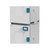 Lab Companion IB4-03AS Incubator, Air-Jacket, 25 / 0.88 (L / cu ft) - a laboratory incubator with a white exterior, blue control panels, and adjustable blue latches for precise temperature and environmental control.