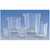 Lab Companion Handle Beaker, PP (Translucent), 2000ml, 50ml Graduations - set of five transparent polypropylene beakers with measuring scale for laboratory use.