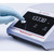 Anton Paar Abbemat Essential 3101 Benchtop Refractometer, digital refractometer device with a digital display showing a reading of 1.3338, and a gloved hand pressing the start button.