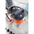 Product Diamond Tools Core Bore Drill Motor - CB 744 Electric 4-Speed Drill Motor, close-up view of the black and orange drill motor with power switch and cable.