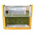 Turf-Tec Height of Cut Prism Gauge (Inches Model) with Case, a measuring tool for turf height with a clear prism and sturdy wooden frame.